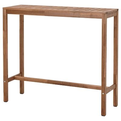 NÄMMARÖ bar table, outdoor, light brown stained, 471/4x153/4" - IKEA