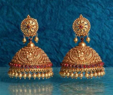 14 Unique Gold Jhumka Earrings Designs You Can't Afford To Miss | South ...