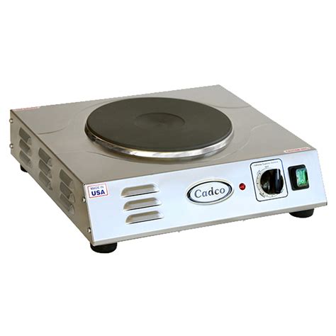 Cadco LKR-220 15" Electric Portable Hot Plate Countertop - 220 Volts