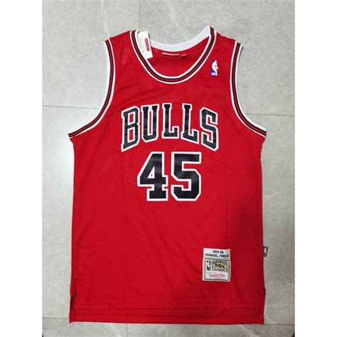 Camiseta Michael Jordan #45 Chicago Bulls Clásico Edición Rojo ⋆ ...