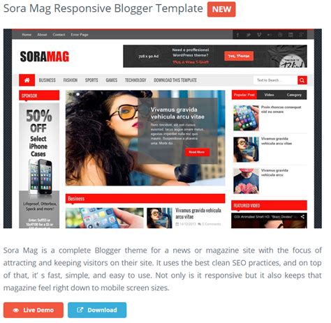 Best Free Responsive Blogger Templates | Impact Social Media