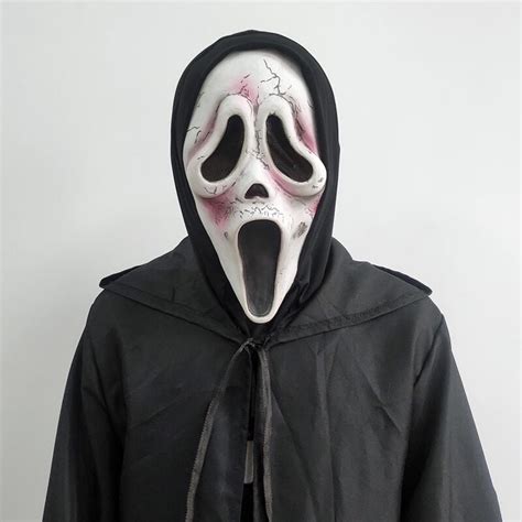 Ghostface Mask Scream 6 Horror Mask Ghost Face Scary Halloween Mask for Adult – NalaGila