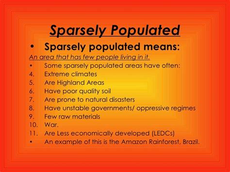 😎 Examples of sparsely populated areas. Sparsely Populated World ...