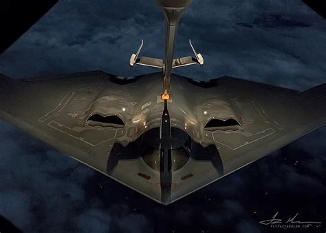 We Encountered The B-2 Stealth Bomber At Night in Stormy Skies To Get ...