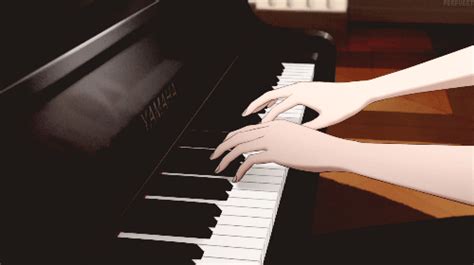 anime piano gif | Tumblr