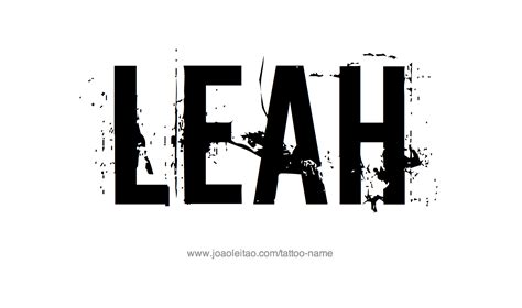 Leah Name Tattoo Designs (con imágenes) | Tatuajes