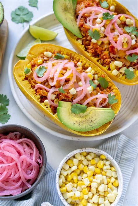 Taco Spaghetti Squash Boats - Low Carb and Delicious!