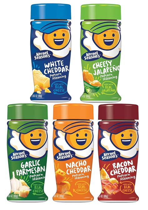 Amazon.com : Kernel Season's Popcorn Seasoning, Cheese Lovers Complete Set - includes 5 Flavors ...