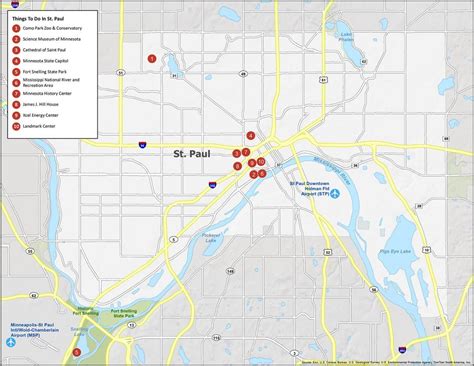 St. Paul Map, Minnesota - GIS Geography