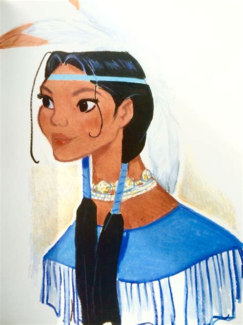 Early Pocahontas concept art by Mike Gabriel | Disney concept art ...