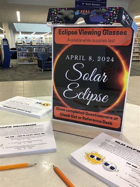 Eclipse Glasses 2024 Indiana - Lake County Public Library