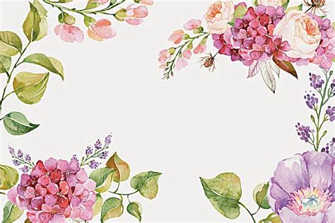 Posters Floral watercolor background Free Background Photos, Flower ...