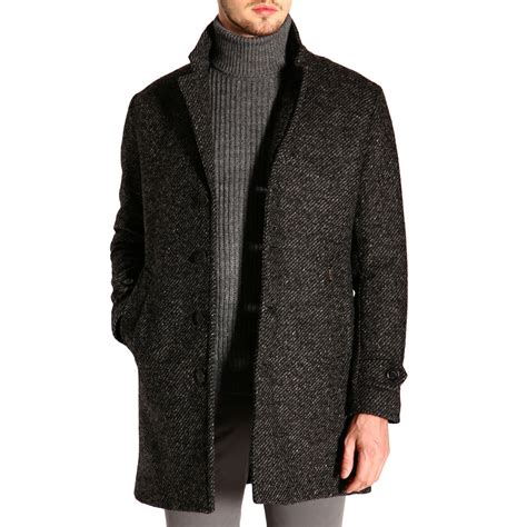 Palto' Outlet: Coat men - Black | Coat Palto' GERALDO NEO GIGLIO.COM