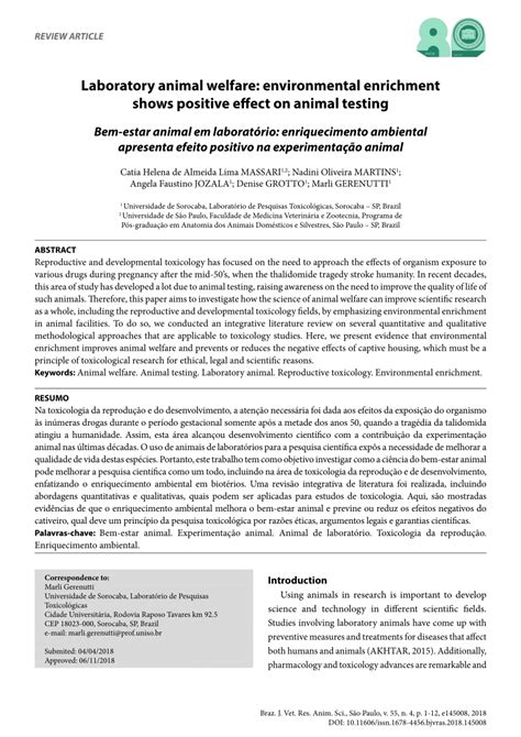 (PDF) Laboratory animal welfare: