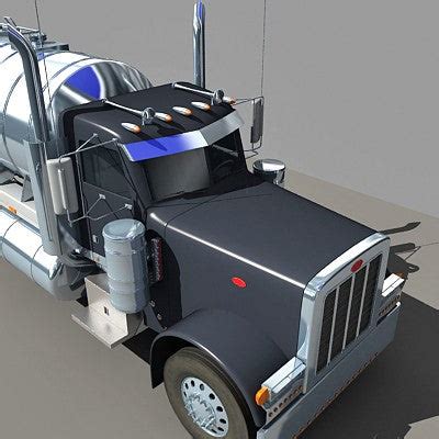 3D American Peterbilt Tanker Truck Model – 3D Horse