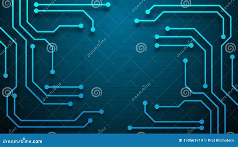 Circuit Technology Background Stock Vector - Illustration of network, light: 198561919