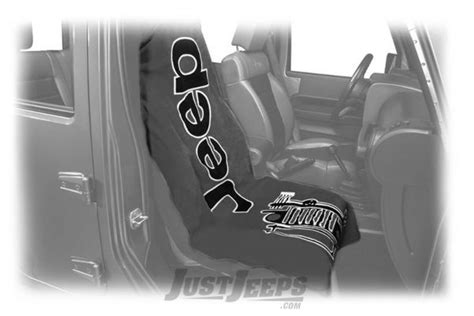 Jeep Towel Seat Covers Black - Velcromag