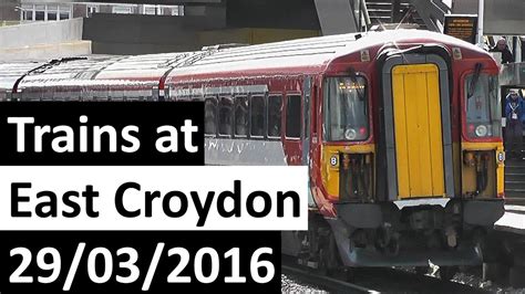 Trains at East Croydon 29/03/2016 - YouTube