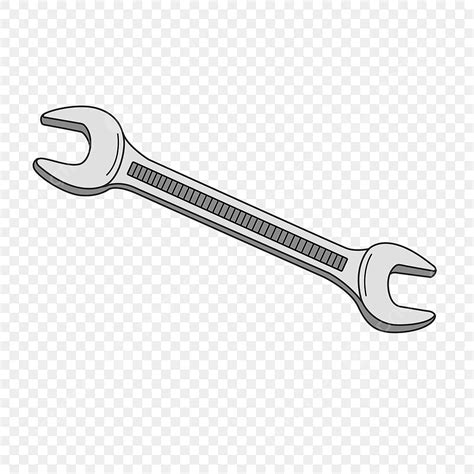 Wrench Tool Clipart Hd PNG, Double Ended Wrench Tool Clipart, Tools ...