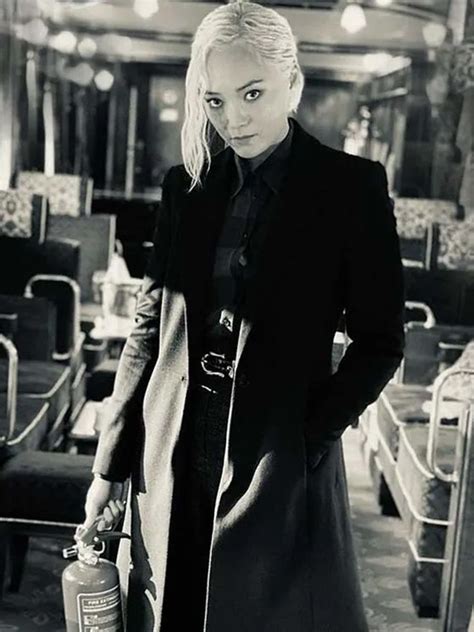 Mission Impossible 7 Pom Klementieff Black Wool Coat - The American Outfit