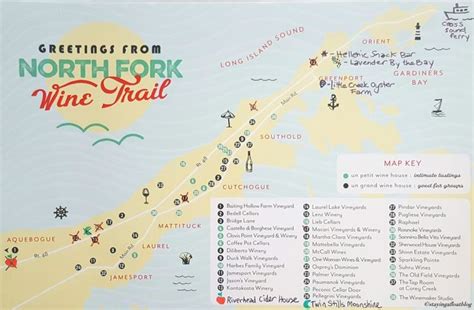 a map of the north fork wine trail