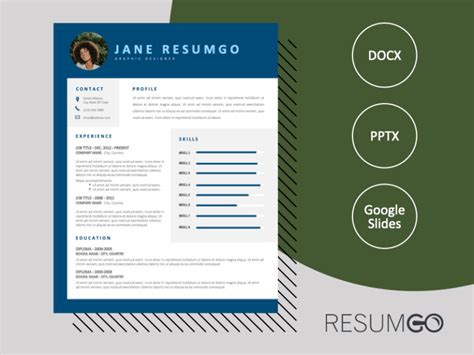 Free Resume Templates with Border - Instant Download | ResumGO