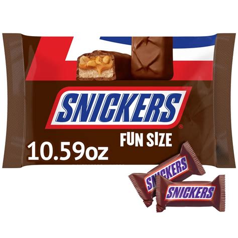 Buy SNICKERS Original Chocolate Candy Bars, Fun Size, 10.59oz Bag ...