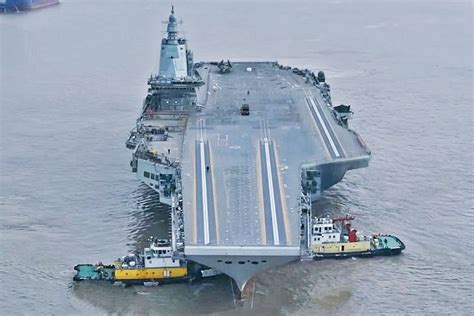 New Chinese aircraft carrier Fujian shown almost ready for sea trials - Air Data News