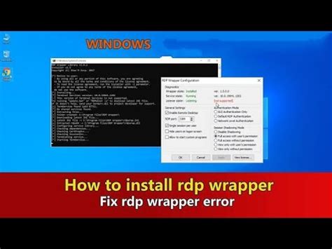 RDP Wrapper Installation in Windows 11 | Fixing Issue in 21H2 RDP ...