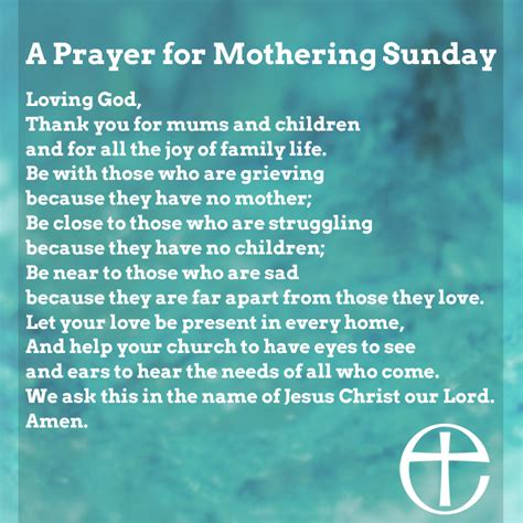 A Special Prayer for Mothering Sunday – St Gabriel's Kings HIll