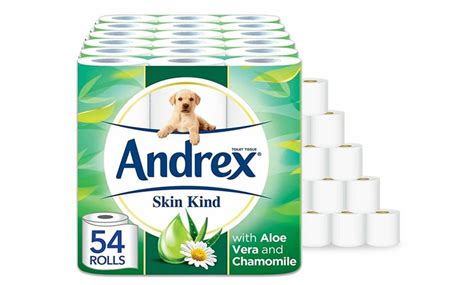 54 Rolls of Andrex Toilet Paper | Groupon