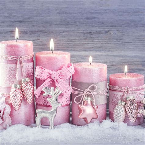 Pink Advent Candles Wall Art | Photography