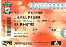 Matchdetails from Liverpool - Fulham played on Saturday 9 December 2006 ...