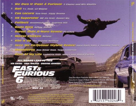 Fast & Furious 6 (Motion Picture Soundtrack) : - original soundtrack buy it online at the ...