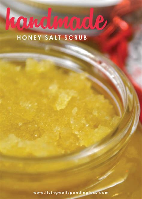 Handmade Honey Salt Scrub | DIY Salt Scrub | DIY Spa Gifts