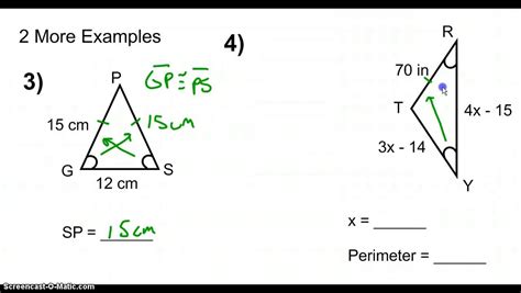 Converse of the Isosceles Triangle Theorem - YouTube