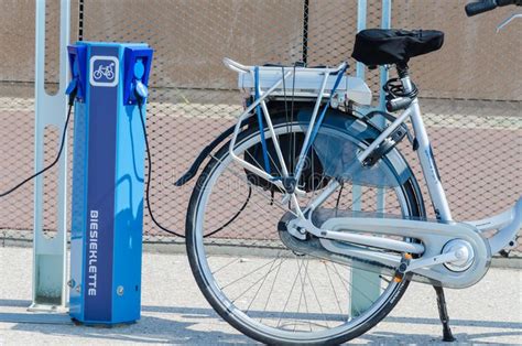 E-bike charging station. The Hague, Scheveningen Pier, Netherlands ...