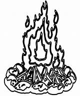 Normal Bonfire Coloring Page  Free Printable Pages For Kids sketch template