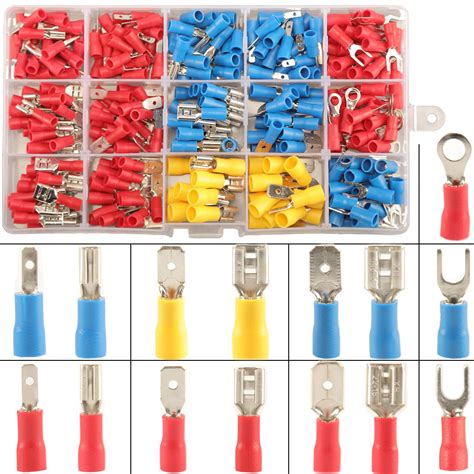 Buy Crimp Connectors 280pcs, 15 Types Electrical Terminals,Insulated Crimp Terminals Electrical ...