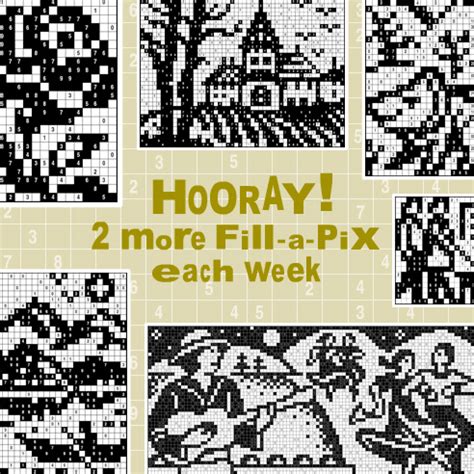 More Fill-a-Pix: 2 extra puzzles will be available in My Conceptis each week