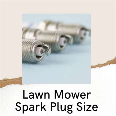 Lawn Mower Spark Plug Size: No More Mystery - Revive Garden