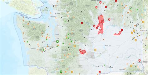 2018 Forest Fires In Washington State Map - Map