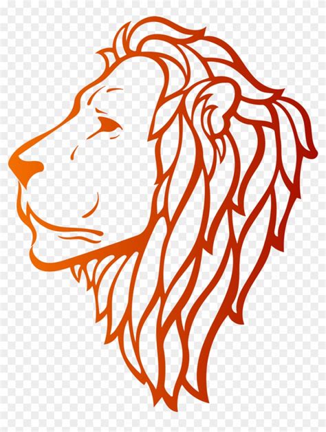 Lion Face Side View Drawing, HD Png Download - 1294x1294(#2782385) - PngFind