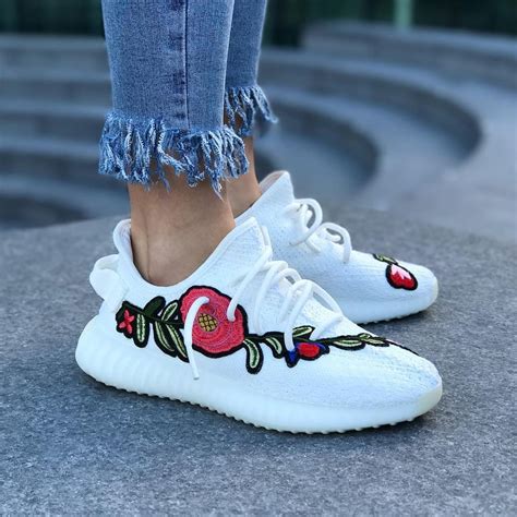 Embroidered Yeezy Boost Sneakers | POPSUGAR Fashion