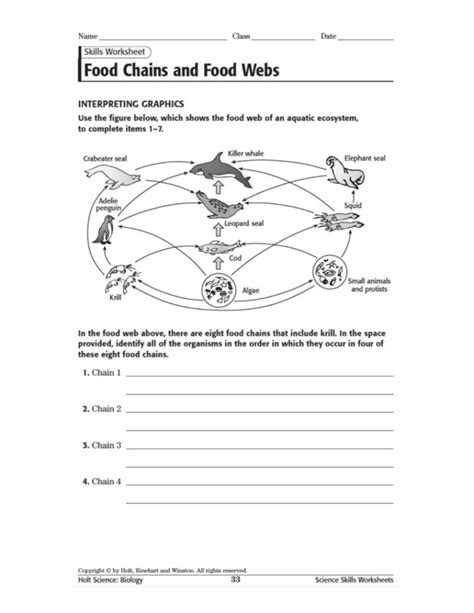 Food Web Worksheet — db-excel.com