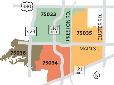 Plano Frisco Zip Code Map