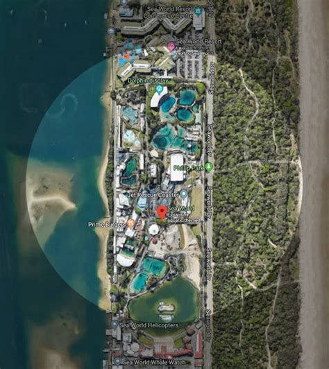 Sea World Gold Coast Map | Tourist Map Of English