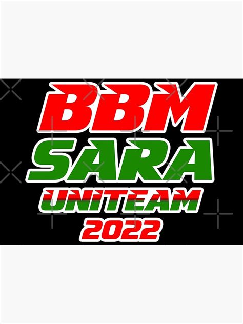 "2022 BBM SARA DUTERTE and BONGBONG MARCOS " Poster for Sale by ...