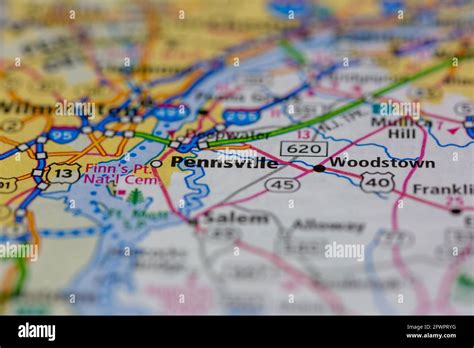 Pennsville New Jersey USA shown on a Geography map or road map Stock Photo - Alamy