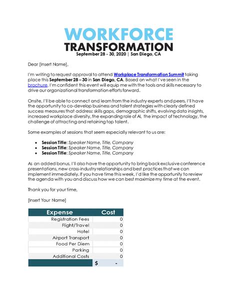 Dear Boss Letter & ROI Calculator | Workforce